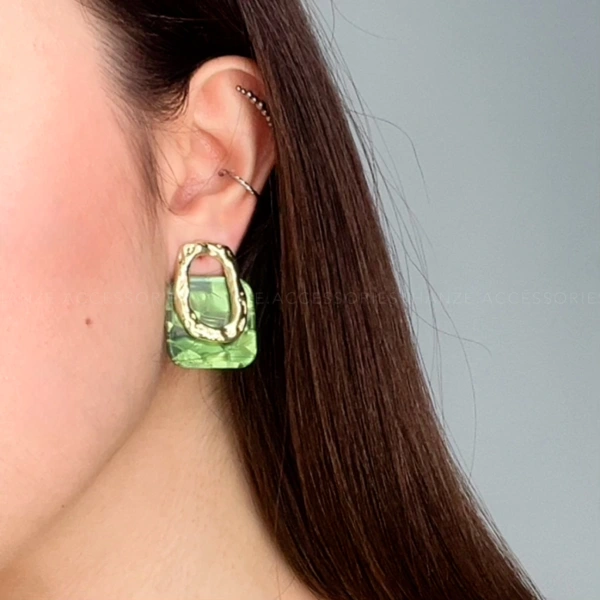 Earrings Opal